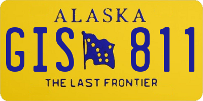 AK license plate GIS811