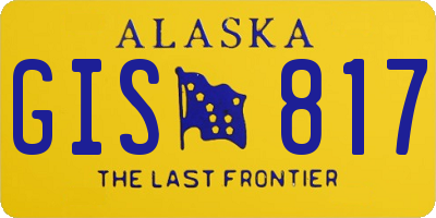 AK license plate GIS817