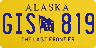 AK license plate GIS819