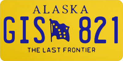 AK license plate GIS821