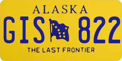 AK license plate GIS822