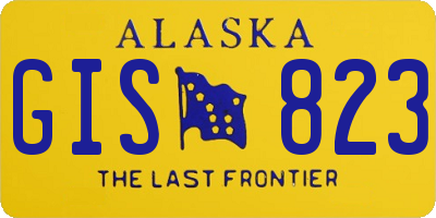 AK license plate GIS823