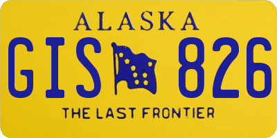 AK license plate GIS826