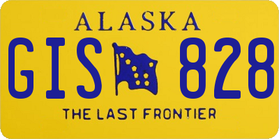 AK license plate GIS828