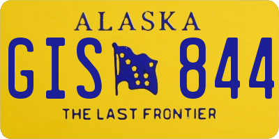 AK license plate GIS844