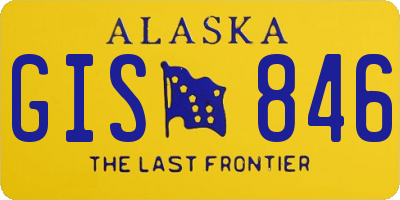 AK license plate GIS846