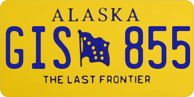 AK license plate GIS855
