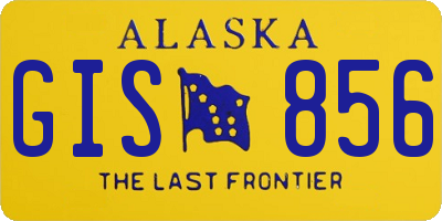 AK license plate GIS856