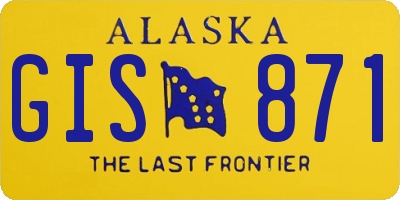 AK license plate GIS871