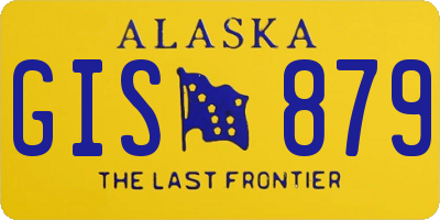 AK license plate GIS879