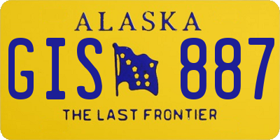 AK license plate GIS887