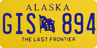 AK license plate GIS894