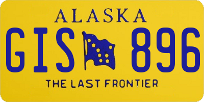 AK license plate GIS896