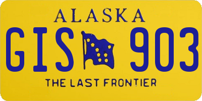 AK license plate GIS903