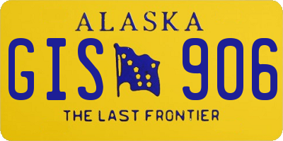 AK license plate GIS906