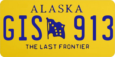 AK license plate GIS913