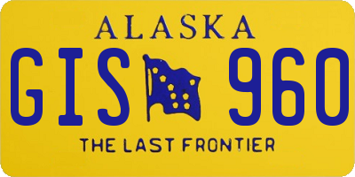 AK license plate GIS960