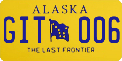 AK license plate GIT006