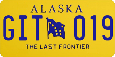 AK license plate GIT019