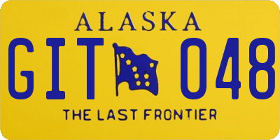 AK license plate GIT048