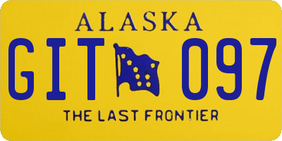 AK license plate GIT097