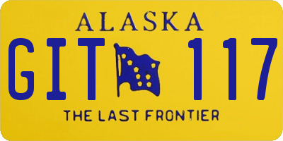 AK license plate GIT117