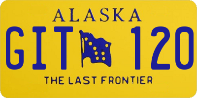 AK license plate GIT120
