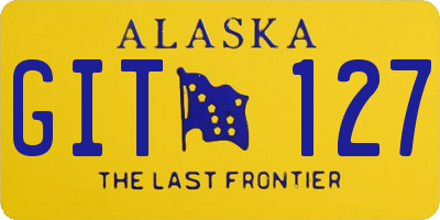 AK license plate GIT127