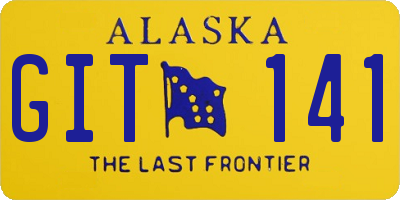AK license plate GIT141