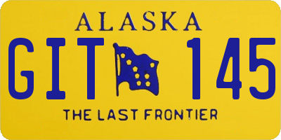 AK license plate GIT145