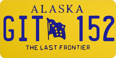 AK license plate GIT152