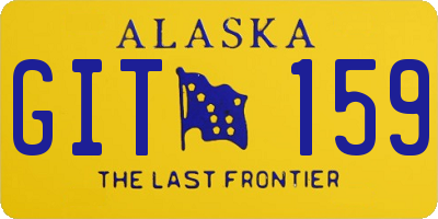 AK license plate GIT159