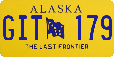 AK license plate GIT179