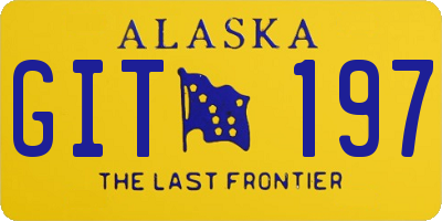 AK license plate GIT197