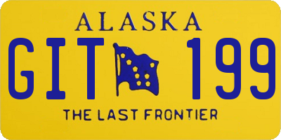 AK license plate GIT199