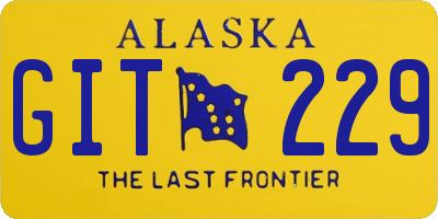 AK license plate GIT229