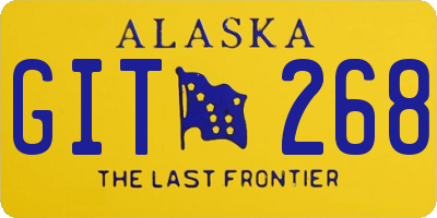 AK license plate GIT268