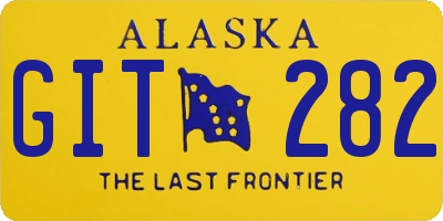 AK license plate GIT282