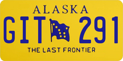 AK license plate GIT291