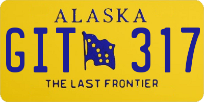 AK license plate GIT317