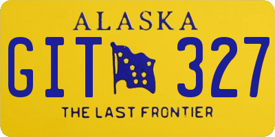 AK license plate GIT327