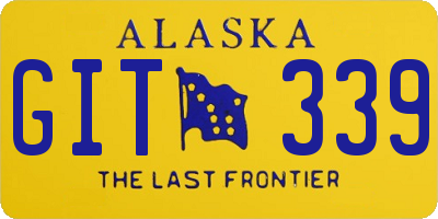 AK license plate GIT339