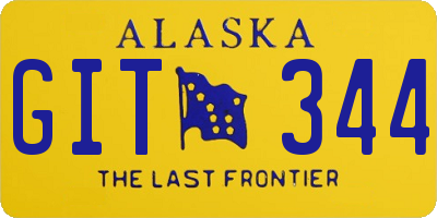AK license plate GIT344