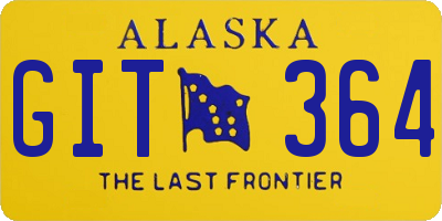 AK license plate GIT364