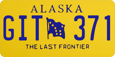 AK license plate GIT371