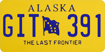 AK license plate GIT391