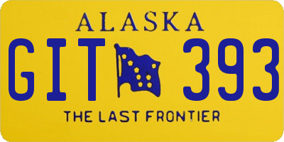 AK license plate GIT393