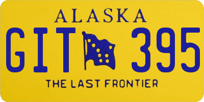 AK license plate GIT395