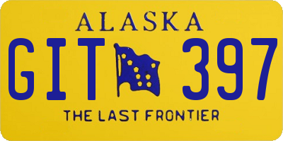 AK license plate GIT397