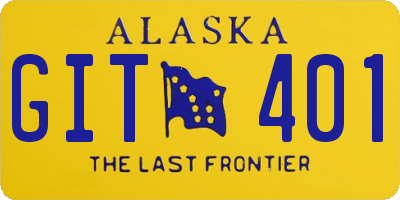 AK license plate GIT401